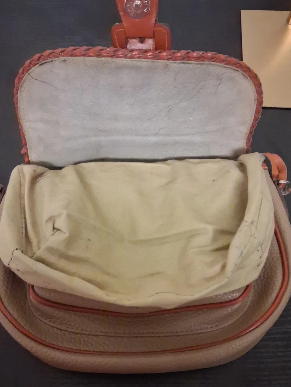 Dooney & Bourke Classic Two-Tone Leather Satchel Bag -